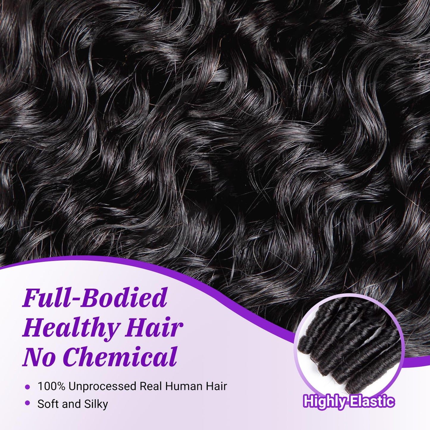 Bundles Human Hair 3C4A Spiral End Quick Burmese Curly Water Wave Bundles Human Hair Extensions 3Pcs for Women 16 18 20 INCH Nat