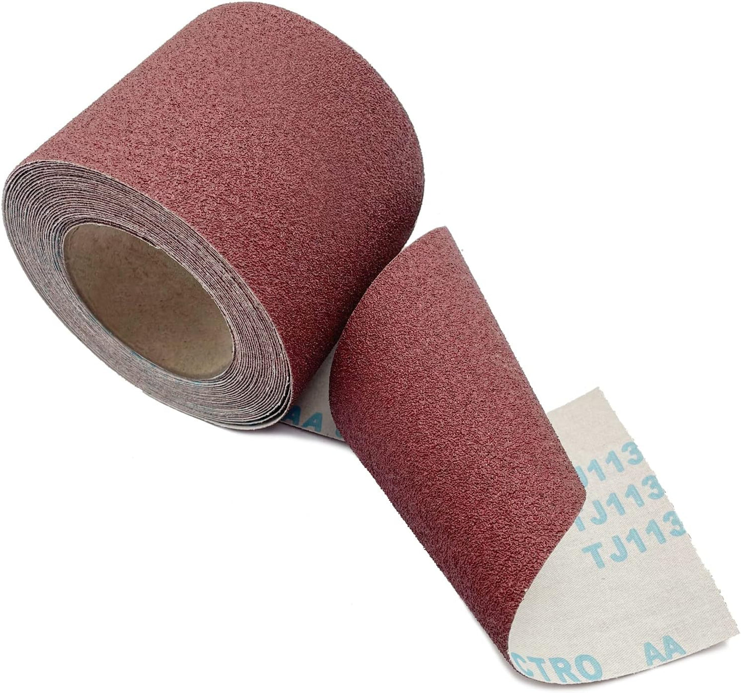 60 Grit Emery Cloth Roll, 4.5 Inch Wide 32.8 Ft Long (Equals 1/4 Sheet Sandpaper 71 Pcs) Abrasive Sandpaper Rolls for Metal Automotive Wood Furniture Sanding Paper Drum Palm Sander (60 Grit)