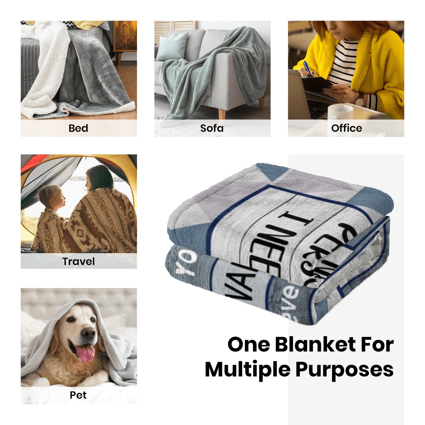 Hocgiwd Gifts for Husband Blanket 60"x50", Birthday Gifts for Husband, Wedding for Men Him Husbands, Husbands Fathers Day Present from Wife