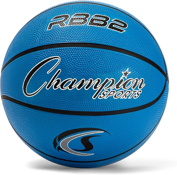 Champion Sports® Rubber Basketballs – Heavy Duty Pro-Style, Indoor/Outdoor Use, Premium Basketball Equipment for Physical ...