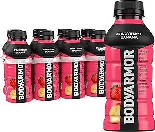 BODYARMOR Sports Drink, Strawberry Banana, Electrolyte Drink Hydration, 12 Fl Oz Bottles (8 Pack), Flavored Coconut Water ...