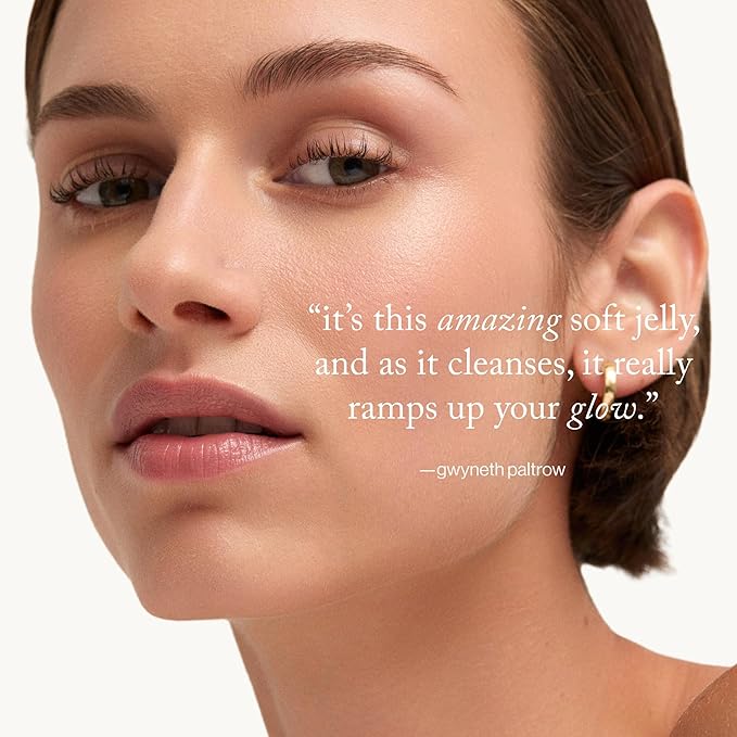 goop Beauty Exfoliating Jelly Cleanser | Face Wash to Clean & Smooth Skin | Squalane, Kakadu Plum, & Vitamin C | Moisturizes & Soothes Skin | Paraben & Silicone Free | 4 fl oz