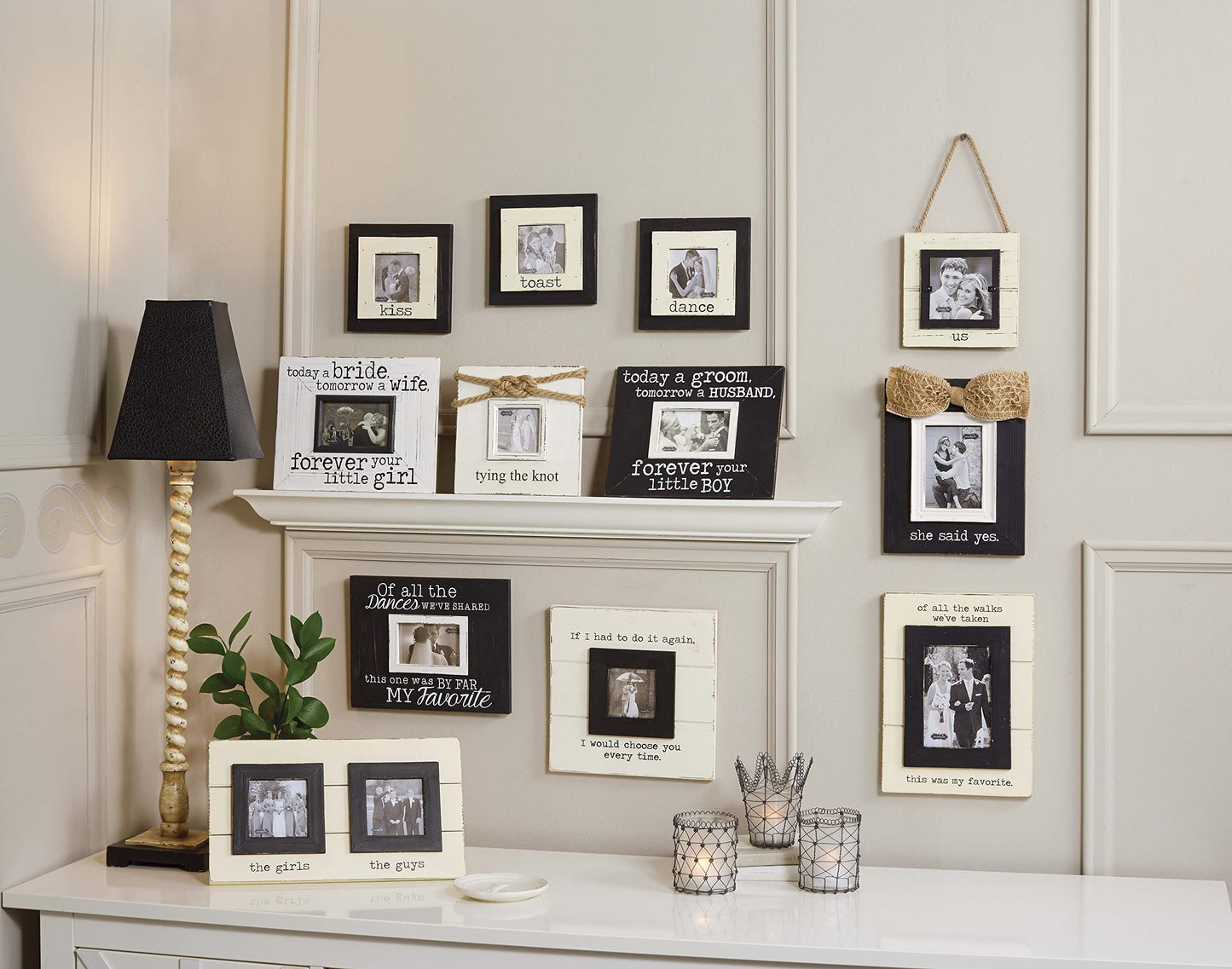 Mud Pie of All The Walks Wedding Picture Frame, 5 X 7