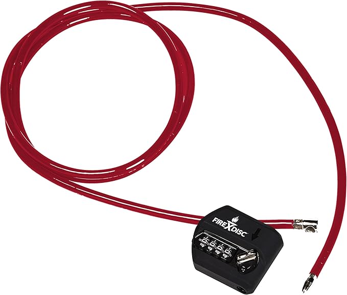 FIREDISC - 6 Foot Security Multi Loop Cable Lock (Limited Edition) - Backyard Plow Disc Cooker | Portable Propane Outdoor ...