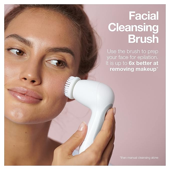 Braun Epilator Silk-épil 9 9-880, Facial Hair Removal for Women, Hair Removal Device, Wet & Dry, Facial Cleansing Brush, Women Shaver & Trimmer, Cordless, Rechargeable, Beauty Kit