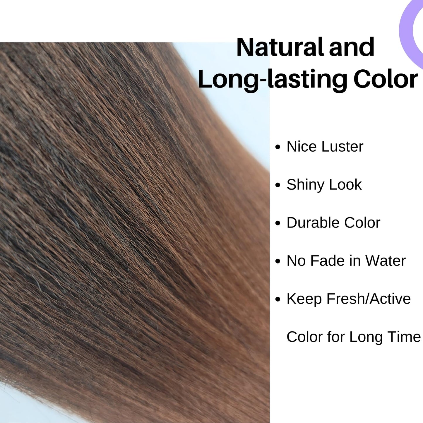 Brown Braiding Hair Pre Stretched 16Inch 1b/30# Synthetic Kids Braid in Hair Extension for Braiding