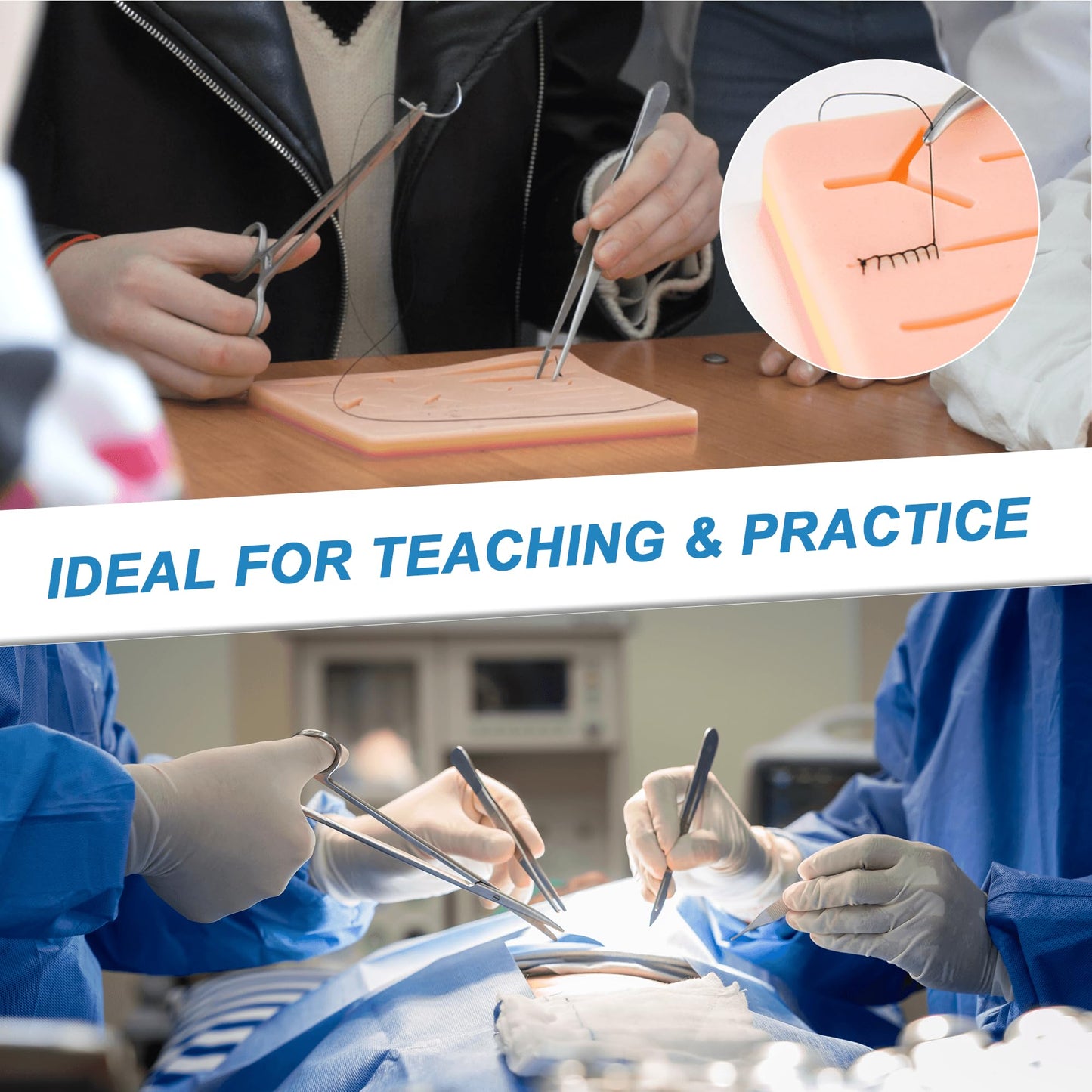 Spectabilis Suture Practice Thread and Needles for Medical Students Training Only (40 Mixed)