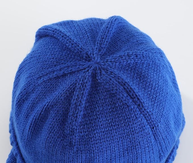 Home Prefer Mens Winter Hat Knit Earflap Hat Stocking Caps with Ears Beanie Hat