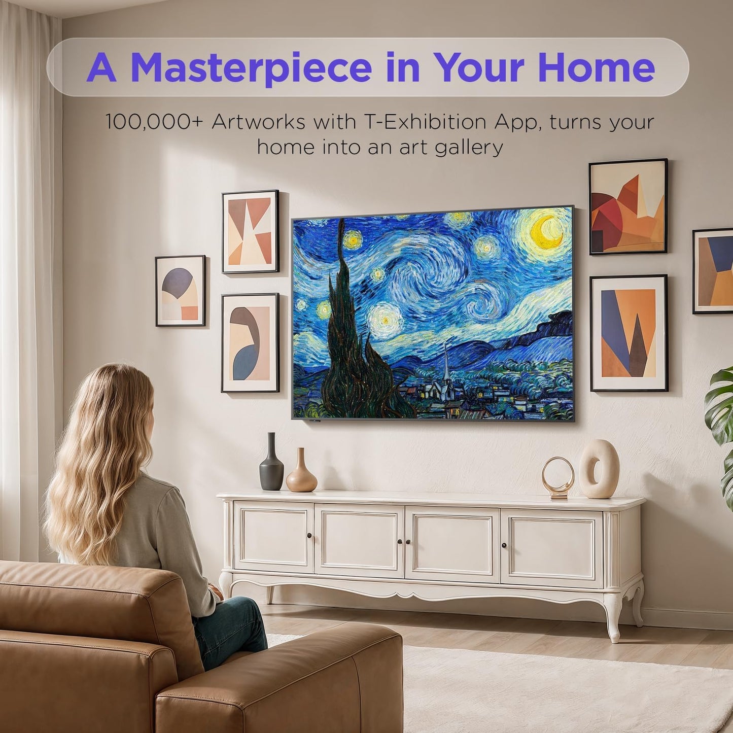 iFFALCON 75-Inch Class QLED 4K F75 Smart TV, Ultra-Slim 1.1'' Floating Picture Frame TV, Seamless Wall-Mount Installation | Dolby Vision IQ, 144Hz, Google TV, Alexa(Add TV & Frame to Cart Together)