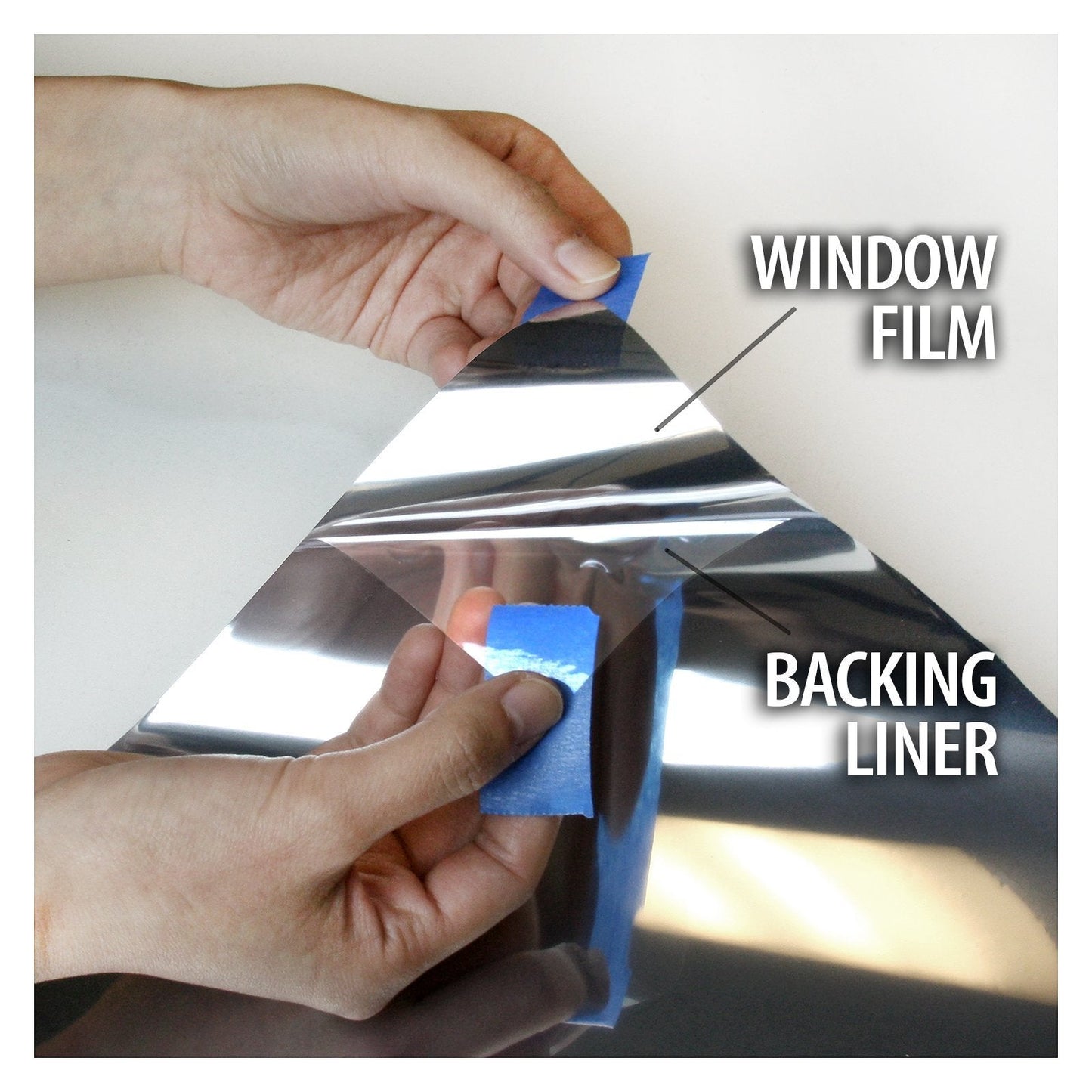 BDF S15 Window Film Daytime Privacy and Heat Control Mirror Silver 15 (Dark) - 36in X 24ft