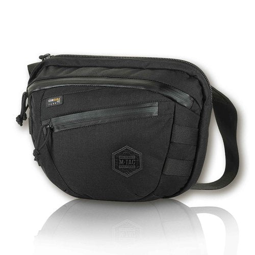 M-Tac Tactical Large Crossbody Bag for Men - Concealed Carry Sling - Multicam Black CCW Chest Bag - Elite Sphaera Shoulder Pack (Regular)