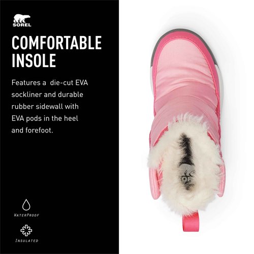 SOREL Toddler's Whitney ll Plus Waterproof Bootie - Blooming Pink, Nico - 6