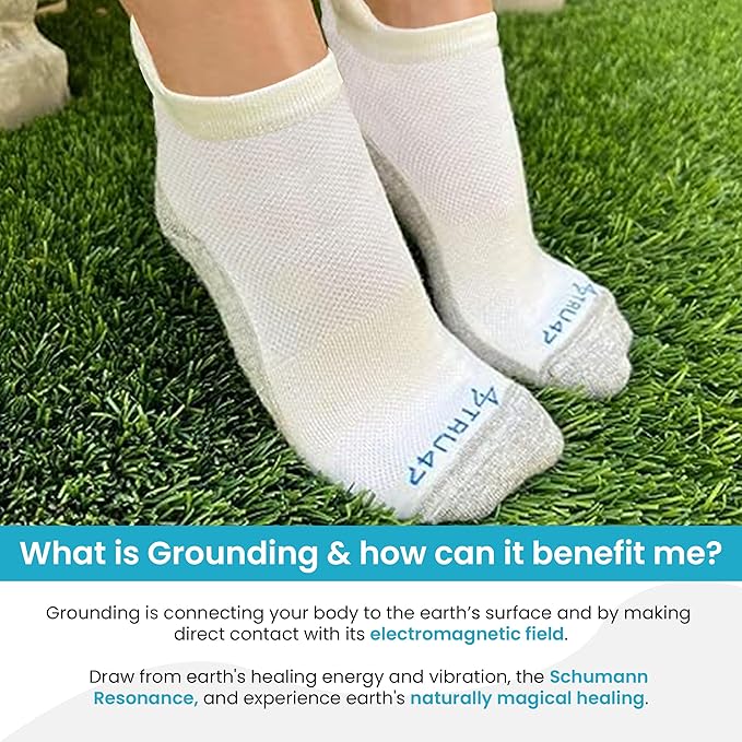 TRU47 Grounding & Earthing Products | Grounding Socks | Socks Made With 99.99% Pure Silver Thread