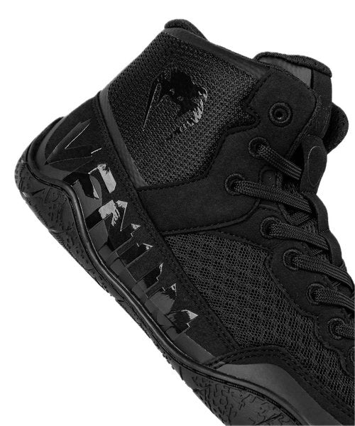 Venum Men's Women's Wrestling Boxing Elite Shoe - Black/Black