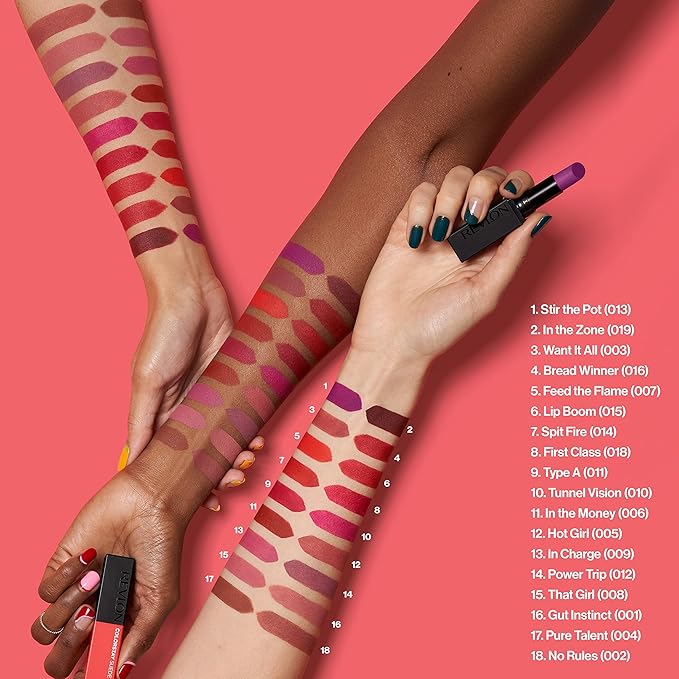 Revlon Lipstick, ColorStay Suede Ink, Built-in Primer, Stocking Stuffer for Women, Waterproof, Smudge-proof, Matte Color, 004 Pure Talent, 0.09 oz