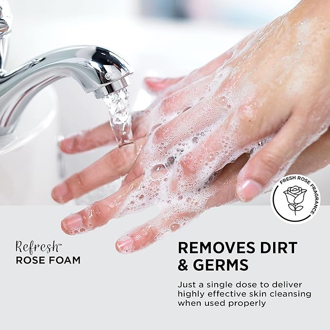 SC Johnson Professional REFRESH ROSE FOAM HAND SOAP TOUCH FREE 1.2 LITERS, 3 PACK