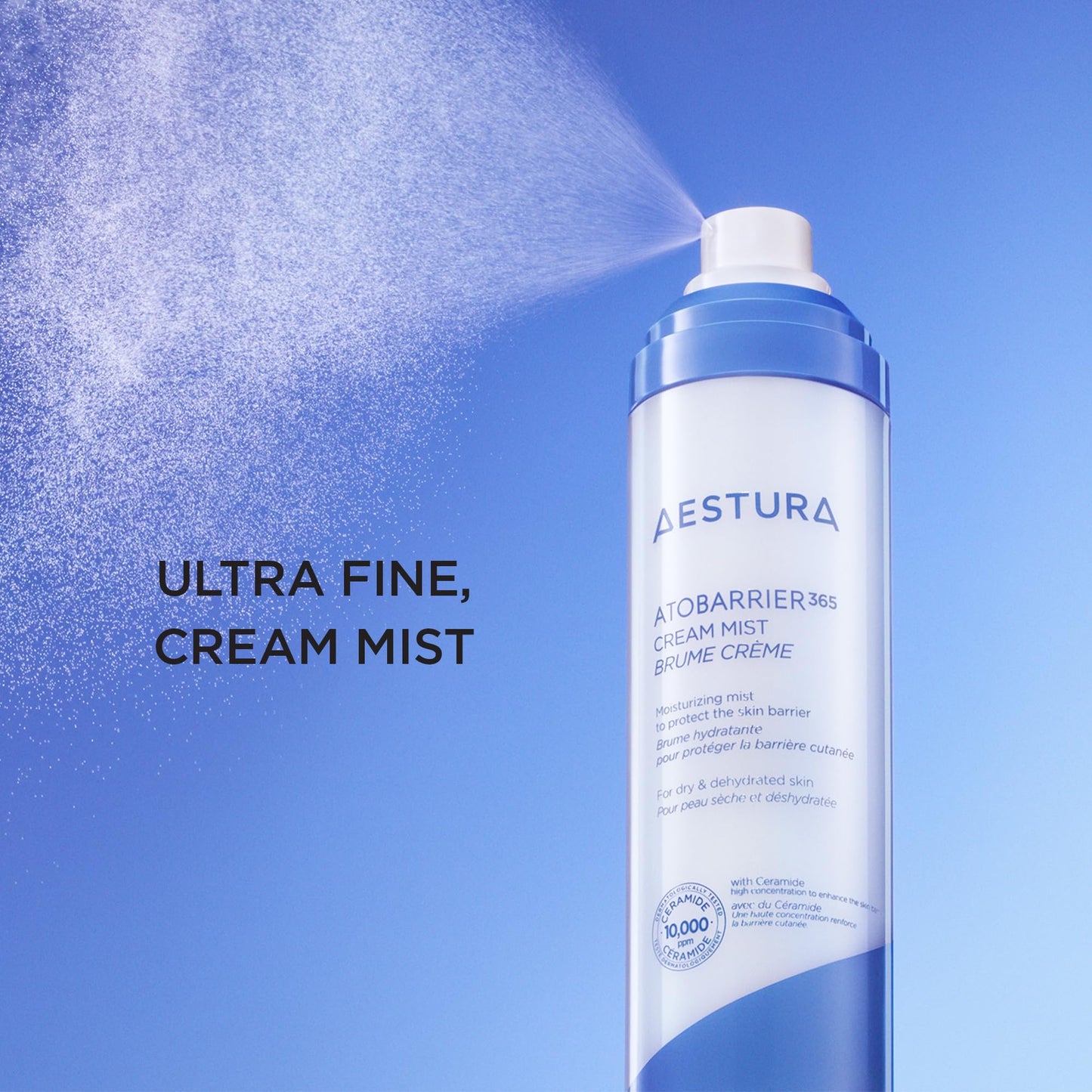 AESTURA ATOBARRIER365 Cream Mist with 10,000ppm Ceramides | Moisture Barrier Support, Ultra-Fine Hydrating Mist, Suitable for Dr