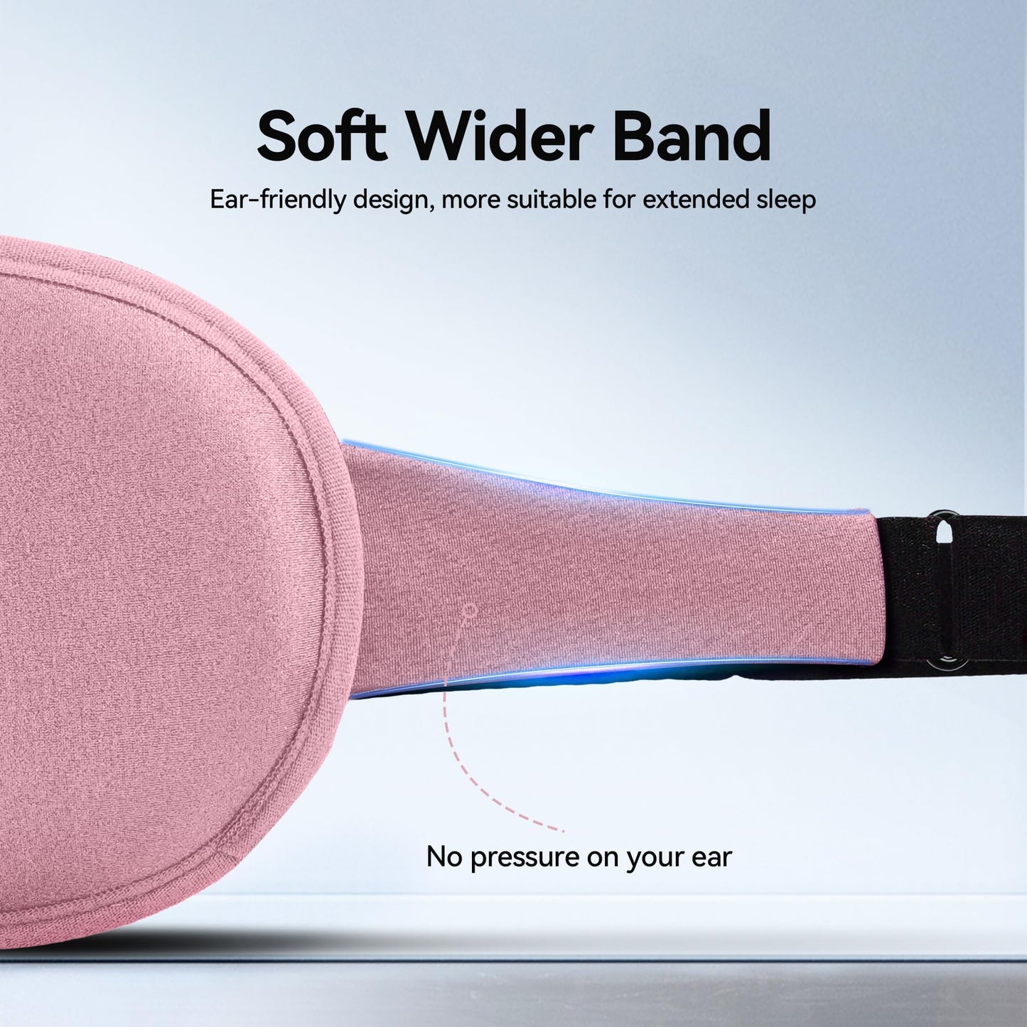 Weighted Eye Masks for Sleep Women: 3D Contoured Blackout Sleep Mask with Zero Pressure, Eyelash Friendly & Comfortable Blindfold for Airplane Travel, Night Shift Nurse, Yoga & Thoughtful Gift, Pink