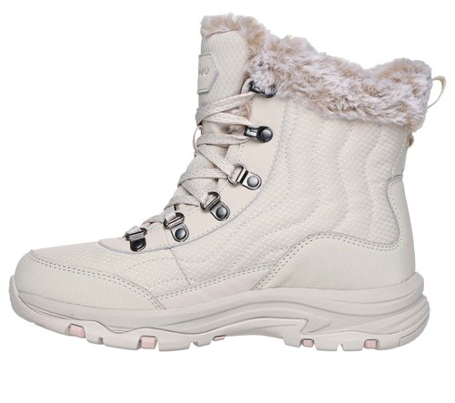 Skechers Women's Trego-Stormie Ankle Boot, Natural, 10
