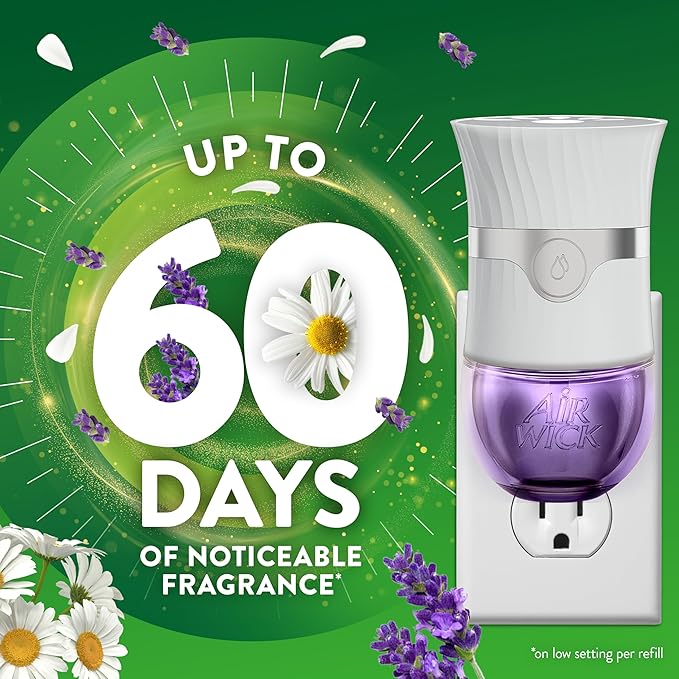 Air Wick Plug In Scented Oil Refill,Lavender & Chamomile, 10 ct