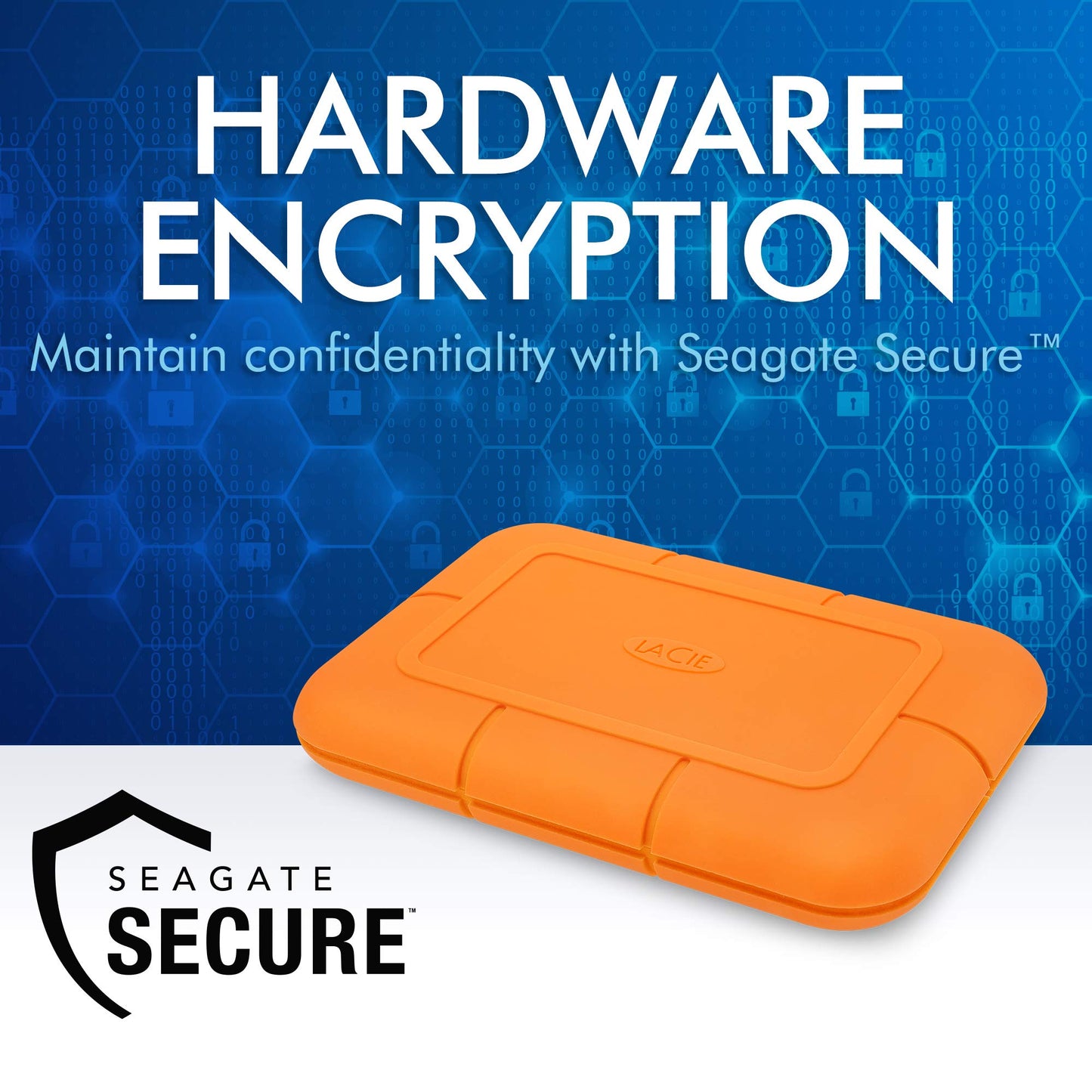 Lacie Rugged Ssd 4Tb Solid State Drive - Usb-C Usb 3.2 Nvme Speeds Up To 1050Mb/S, Ip67 Water Resistant, 3M Drop Resistant, Encr