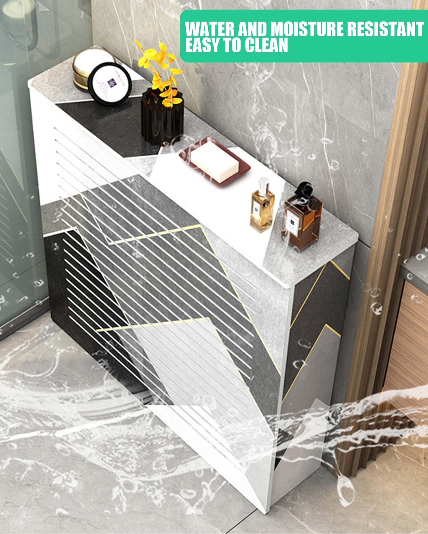Elegant Radiator Covers For Home, Radiator Shelf Wooden Heater Covers For Radiators, Household Appliance Heating Accessories Cabinet Shelf Heating Covers For Living Room, Hallway(23.6"Lx7.9"Wx27.6"H)