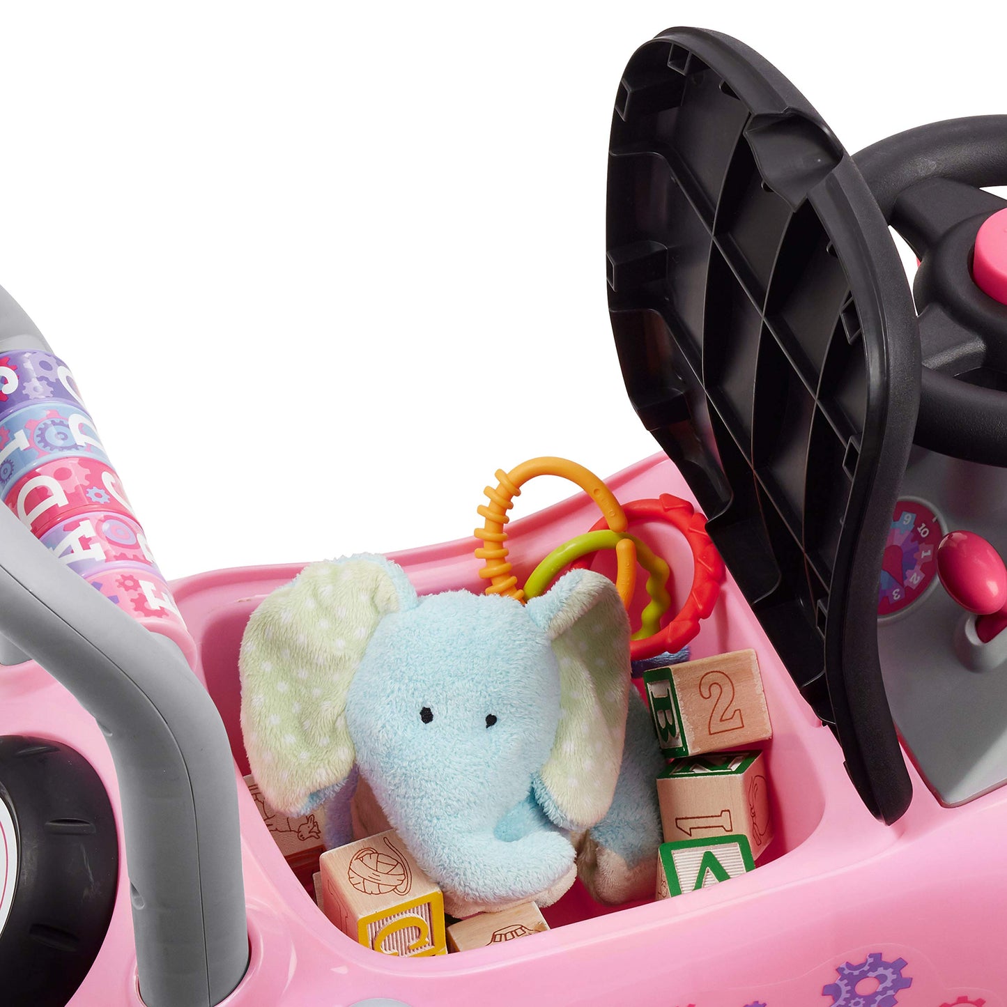 Kids Car, Baby Toys for Kids, Toddler Toys 2-3, Radio Flyer Creativity Car: Pink Ride-On, for Ages 1-3 Years