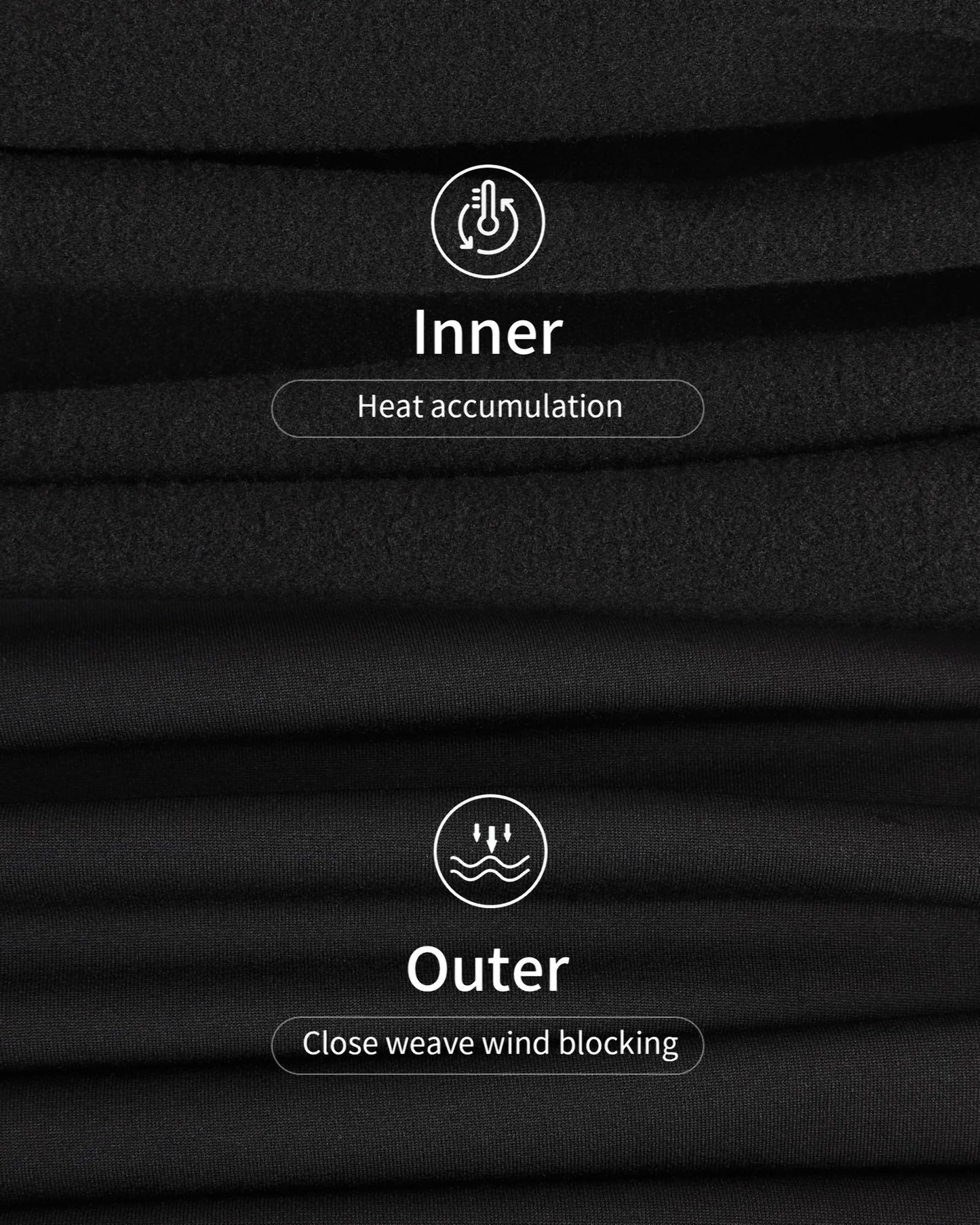 WEERTI Thermal Underwear for Women Long Johns with Fleece Lined, Base Layer Women Cold Weather Top Bottom Black