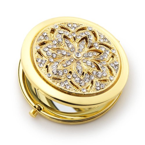 Olivia Riegel Gold Windsor Compact Make up Mirror