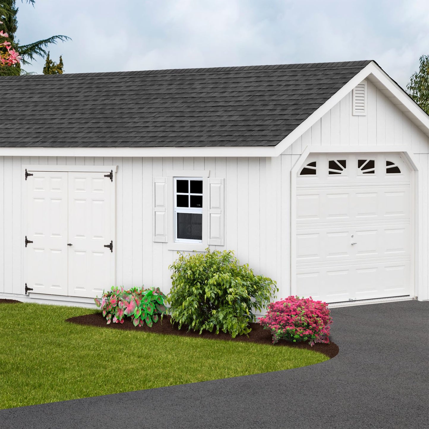 Melkus 2 Pack Shed Windows, 12"x18" Flush Mount Chicken Coop Windows with Thicker Tempered Glass and Screen, Sliding Windows for Chicken Coop, Shed, Garage, Playhouse, Barn,Greenhouse, White