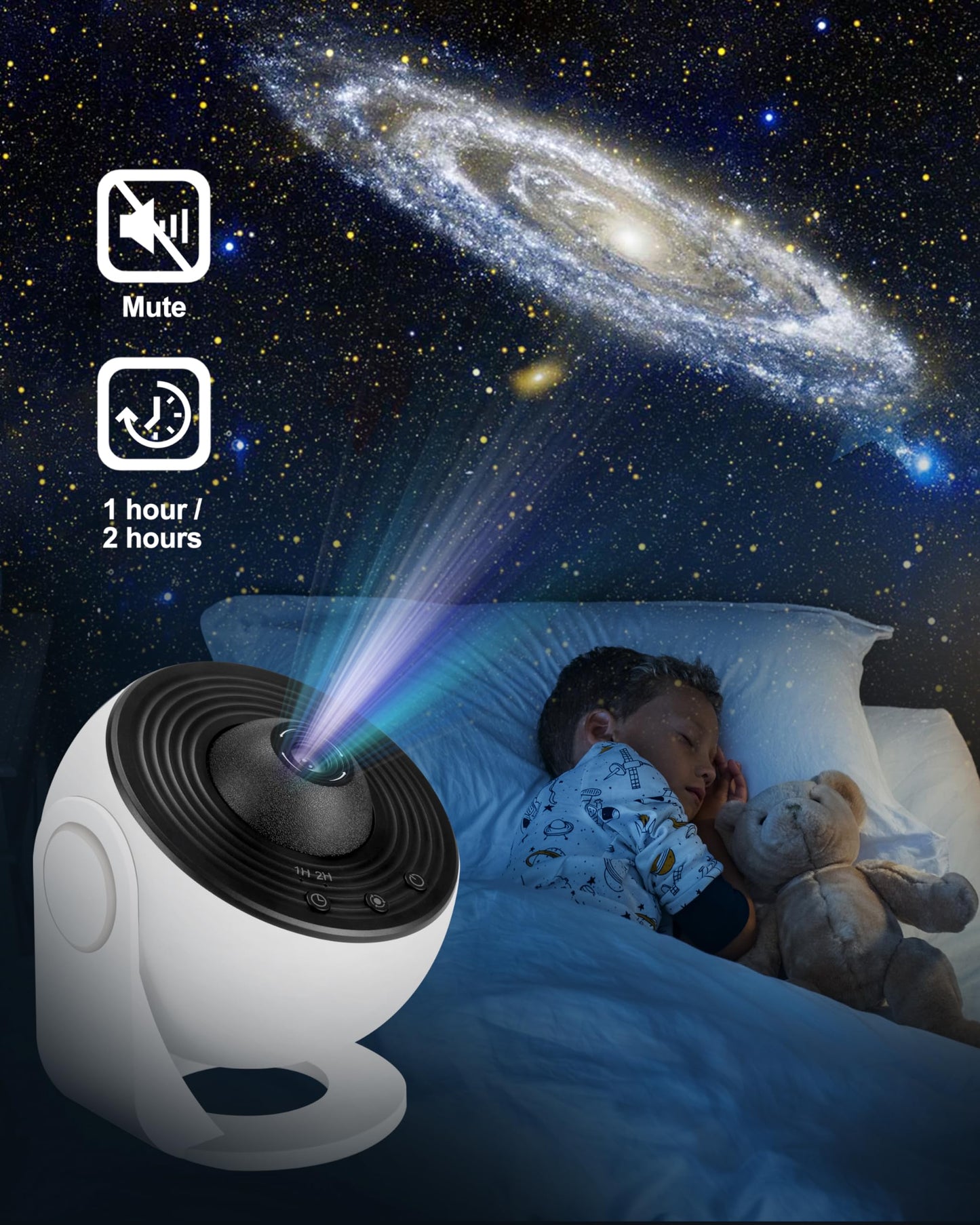 Planetarium Projector for Bedroom - 13 in 1 Star Galaxy Light - Nebula Night Light Milky Way Projector with Timer, LED Space Galaxy Lamp Room Decor for Adults Kids