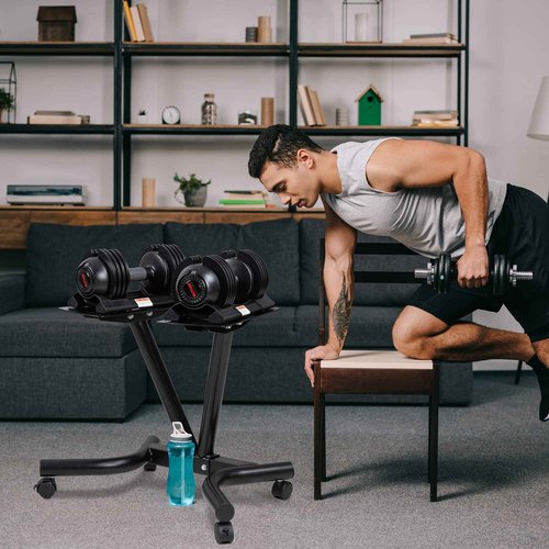 ALTLER Adjustable Dumbbell Stand Fitness Dumbbell Rack & Weight Rack for Home Gym Set