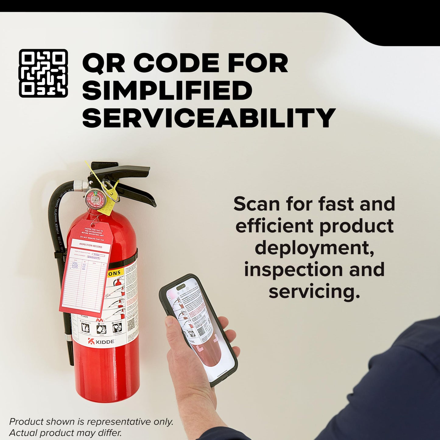 Kidde Commercial-Grade Fire Extinguisher for Office, Schools, Rechargeable 1A10BC