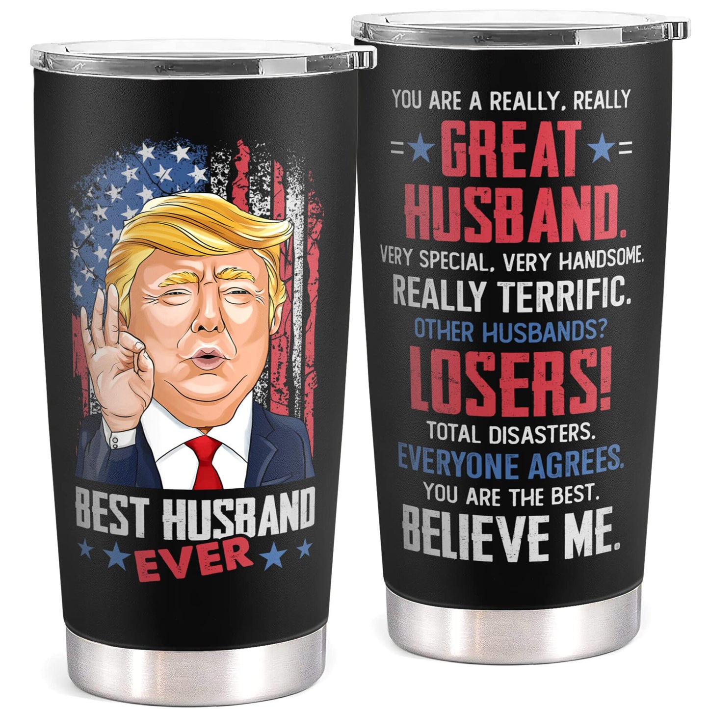 Mocosweeties Gifts for Husband from Wife - Fathers Day Gift for Husband - Wedding Anniversary, Birthday, Christmas Gifts for Him - Romantic Love Gift Ideas for Him from Wife - 20 Oz 2-sided Tumbler