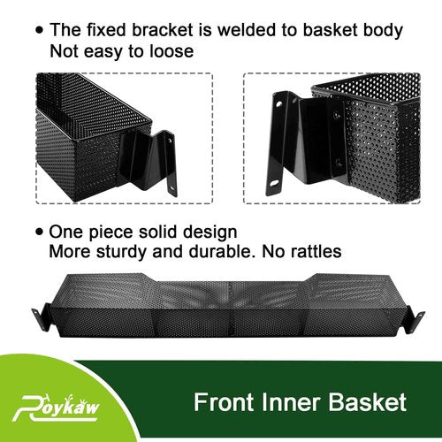 Roykaw Golf Cart Inner Front Storage Basket Dash Tray Organizer Compatible with Club Car Onward/Tempo 2017-Up Models, Upgrade Larger Compartments & One Piece Design, More Sturdy