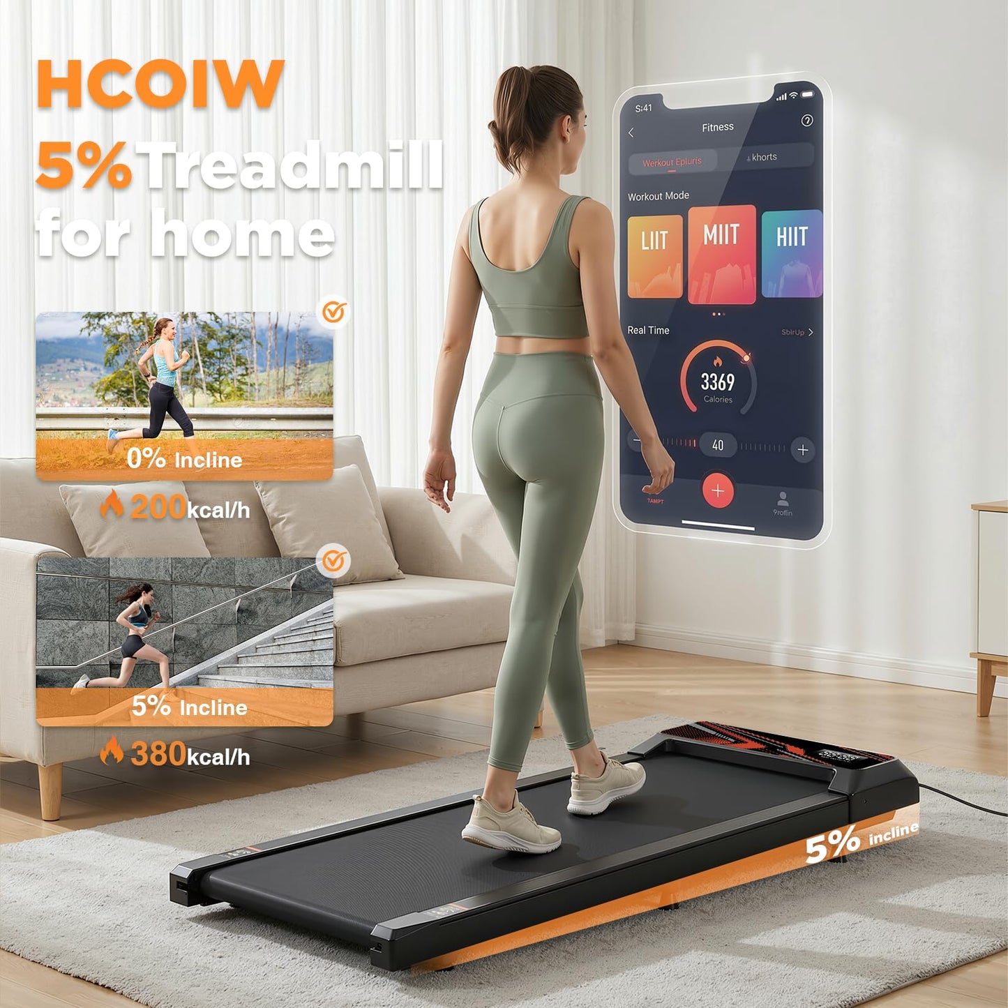 Under Desk Treadmill, Walking Mat with Incline pad, 2.5HP Portable Compact Treadmill for Home Office, Small Mini Walking Treadmill Pad with Remote & 3 in 1 Led Display, 265 Lbs Weight Capacity