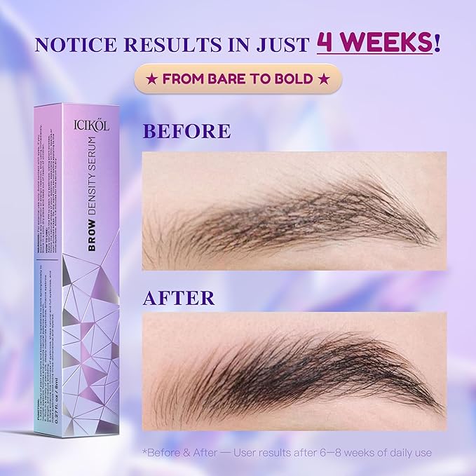 Lash & Brow Growth Serum Set - Eyelash & Eyebrow Serum with Biotin, Peptides & Plant Extracts - Fuller, Longer-Looking Lashes & Thicker Brows - Vegan, Prostaglandin-Free, 2× 8ml Value Duo