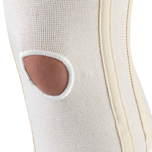 Champion Knee Brace Flexible Stays Knit Elastic, White, Large (Pack of 4)