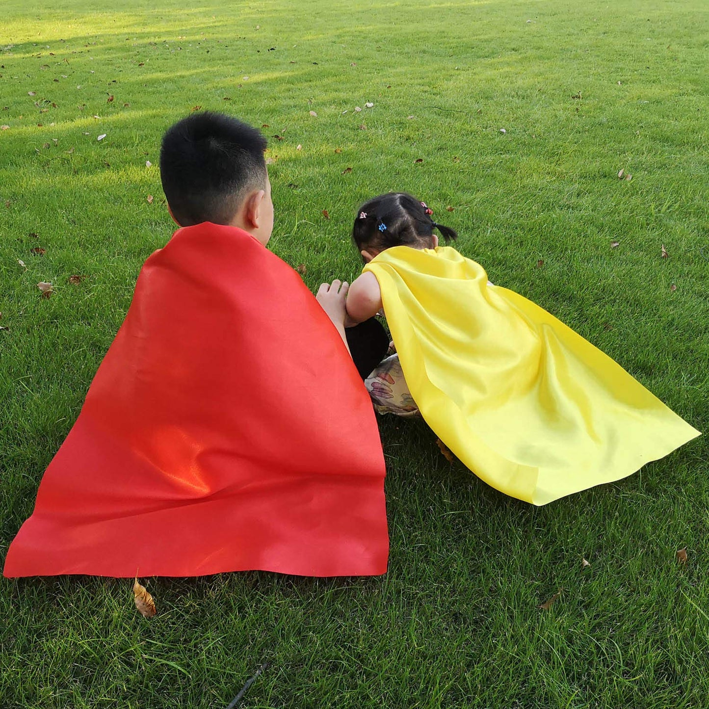ADJOY Kids Superhero Capes and Masks Birthday Party Dress Up Capes Costume - Mixed Colors (12)
