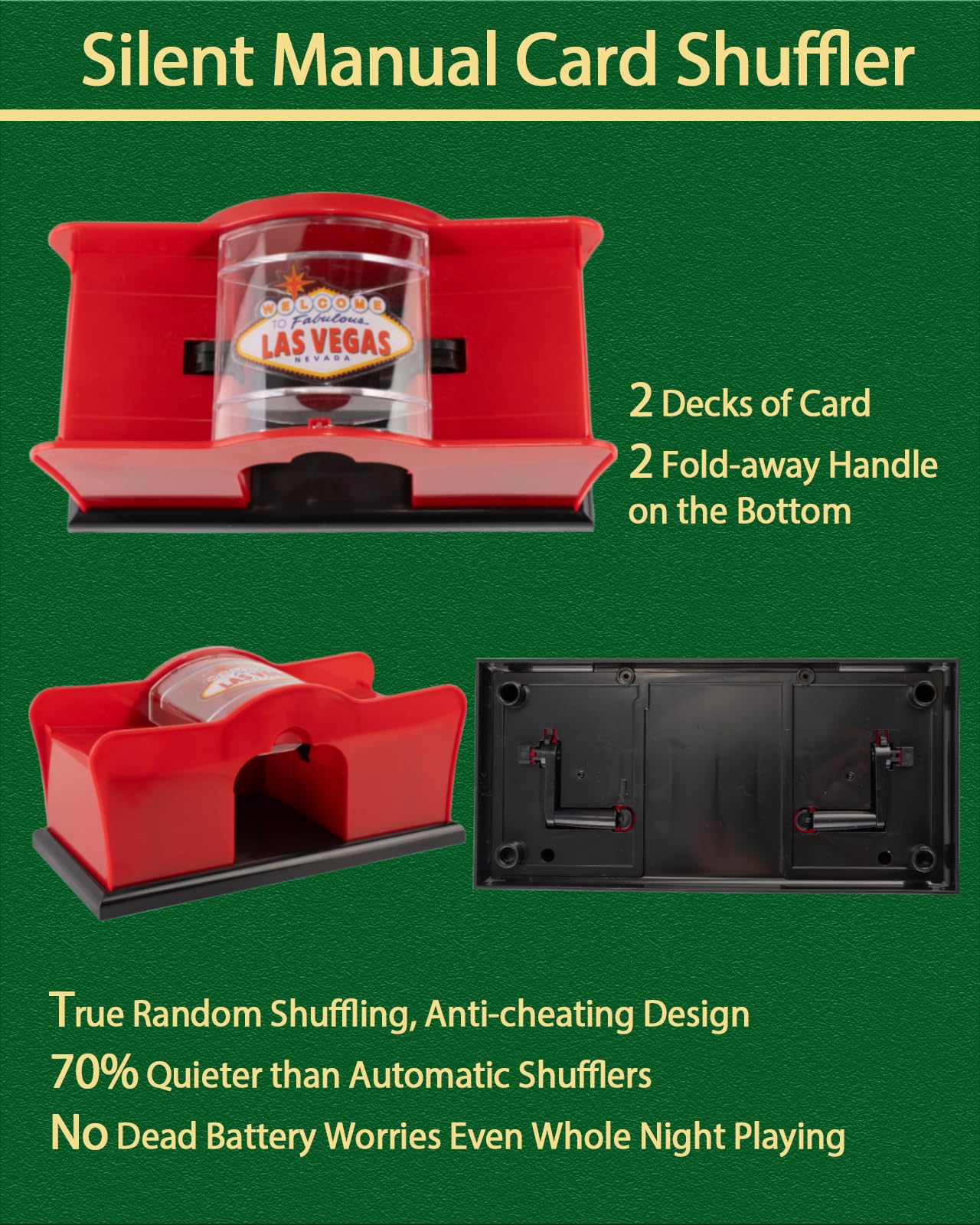 NYUUNYCOOR 5 in 1 Casino Game Complete Set: 250 Pro Poker Chips+Silent Card Shuffler, Blackjack+Roulette Wheel+Craps+Texas Holdem+Poker Kit,Table Game Mat+Playing Card+Dice+Casino Accessory