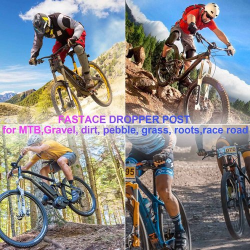 Bike Dropper Post, 27.2/30.9/31.6mm x 440mm Length 125mm Travel ,1500mm Remote External Internal Cable (Bottom Cable 30.9mm)