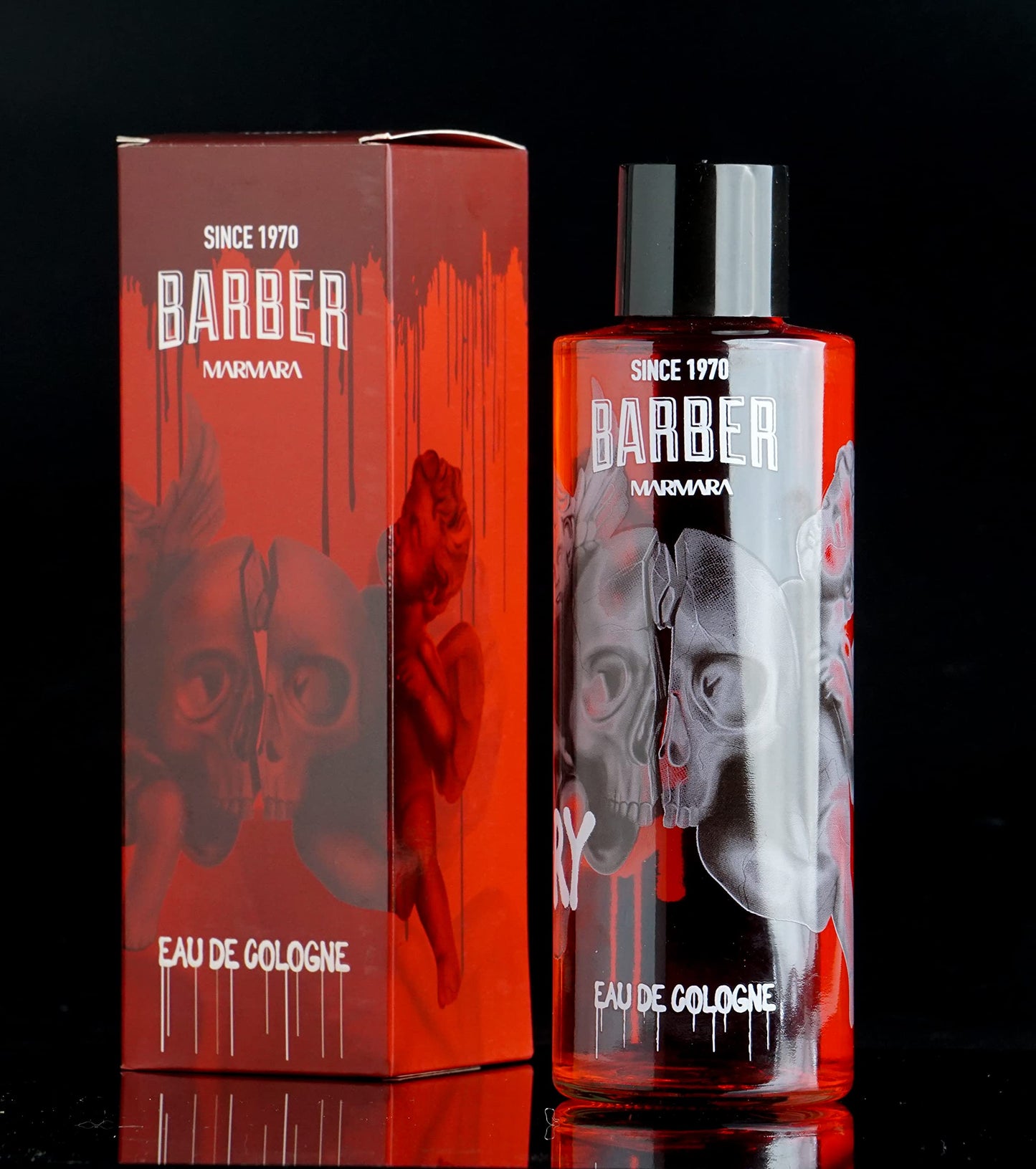 Marmara Barber Cologne - Best Choice of Modern Barbers and Traditional Shaving Fans Limited Edition Glass Bottle in Gift Box (500 ml, Love Memory)