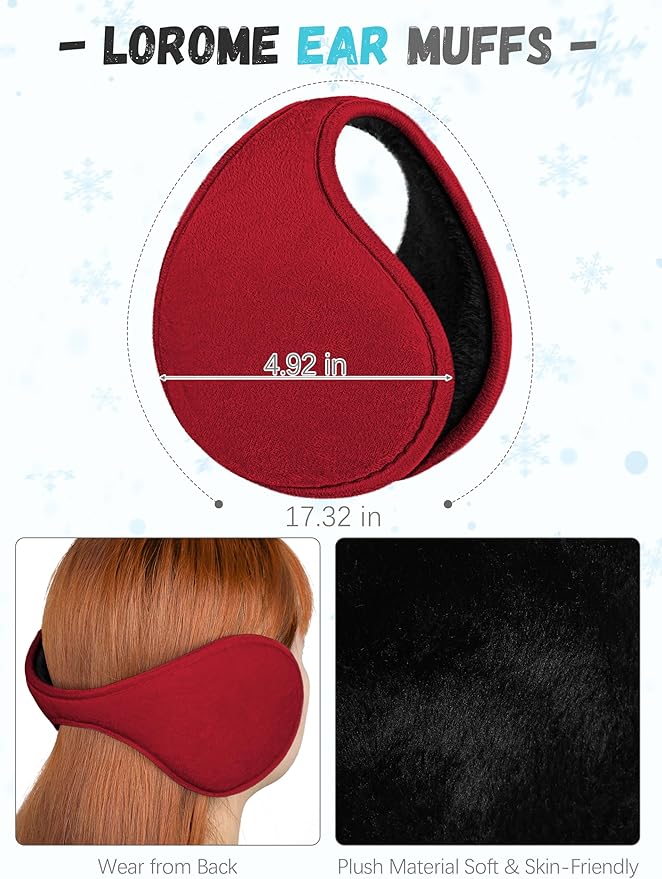 Winter Hat Scarf Gloves and Ear Warmer, Warm Knit Beanie Hat Touch Screen Gloves Set Winter Gifts Neck Scarves for Women