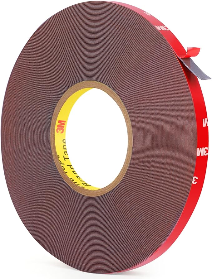 HitLights Double Sided Tape Heavy Duty 100FT, Waterproof Strong Mounting Adhesive Tape for Walls, Car, Home Decor, Office Decor (100FT x 0.39IN)