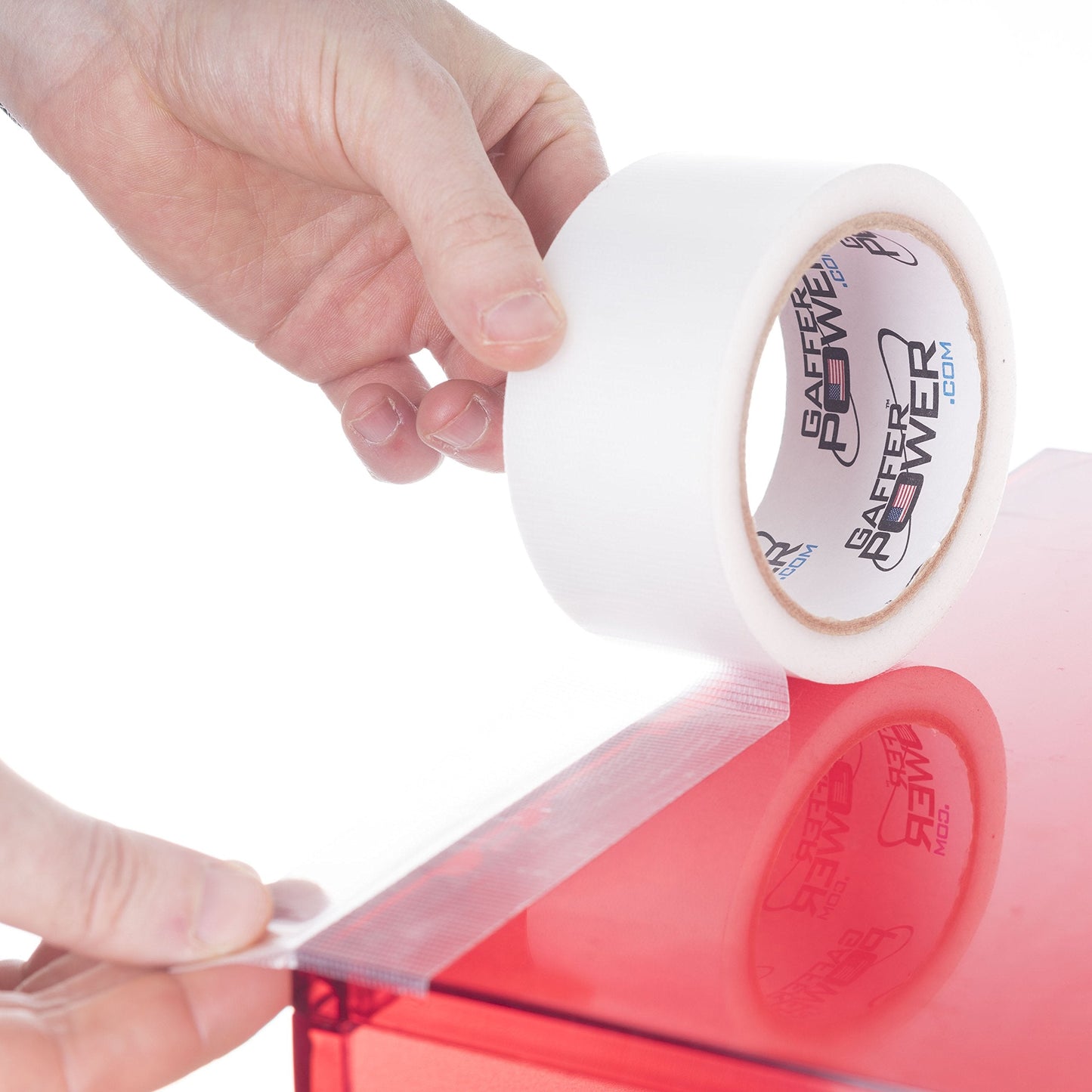 Gaffer Power Transparent Duct Tape, Ultra High Performance Weather Resistant Tape for Discreet, No Show Repairs and Mounting | Residential, Commercial and Industrial Uses (2 Inch x 20 Yards)