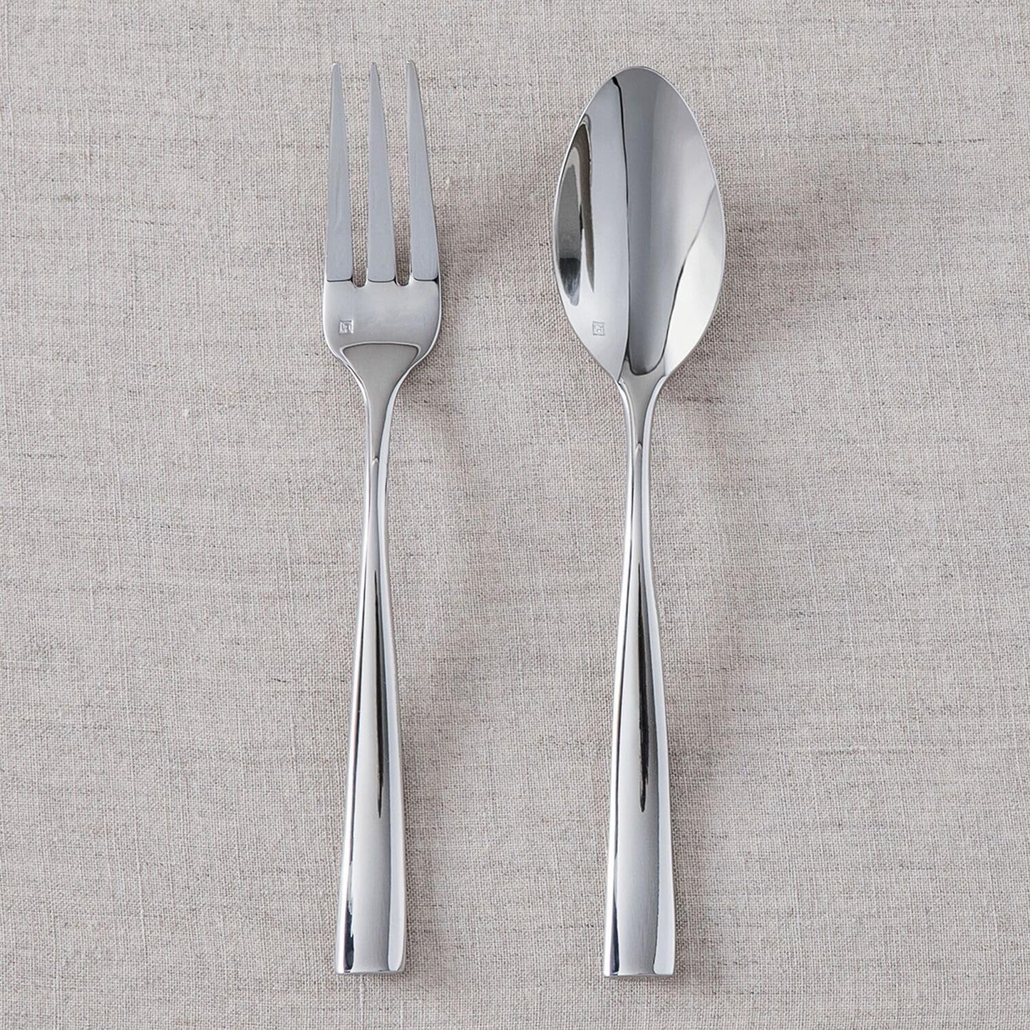Fortessa Lucca 18/10 Stainless Steel Flatware Serving Fork, 9.7-Inch
