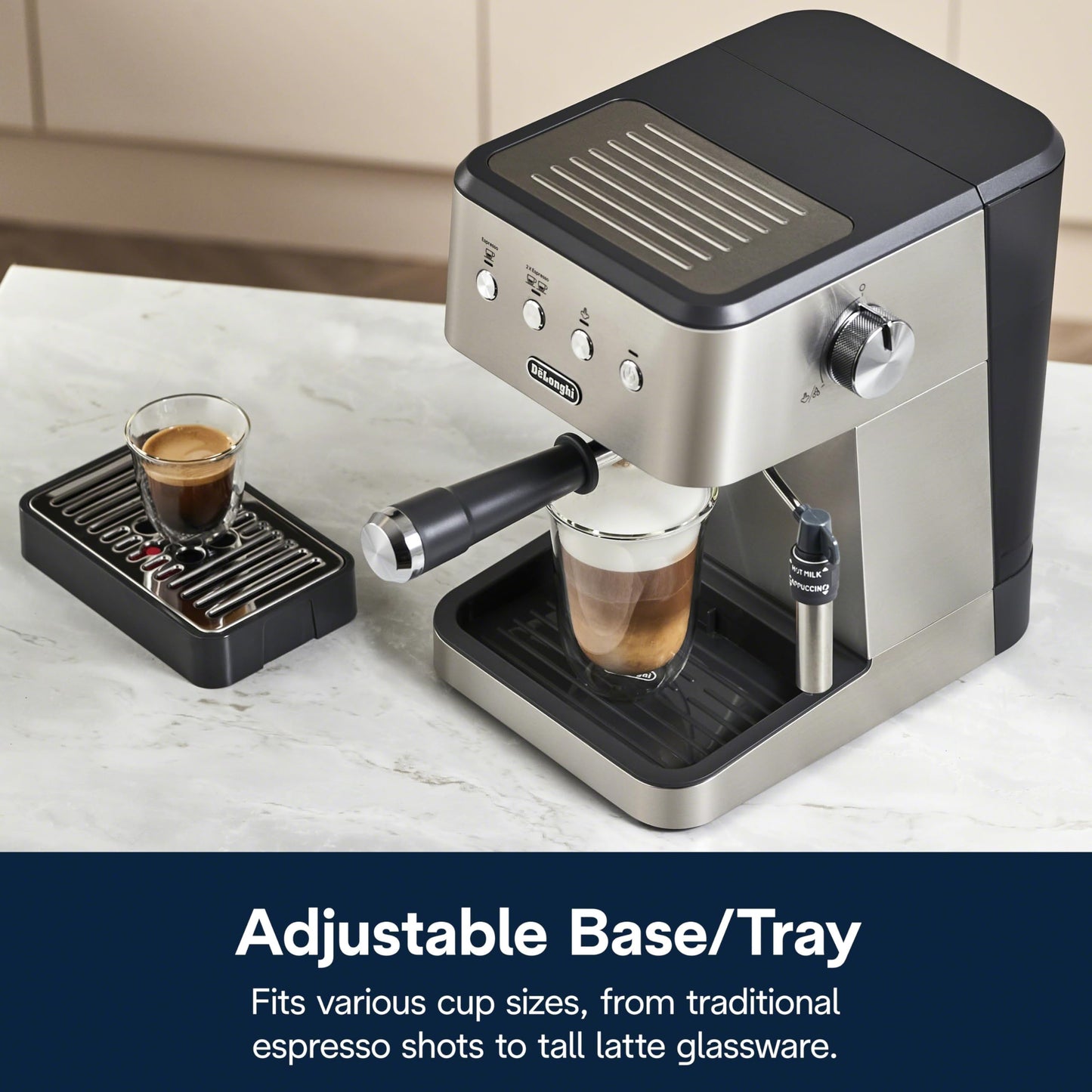 De'Longhi EM400M Classic Espresso Machine, Stainless Steel