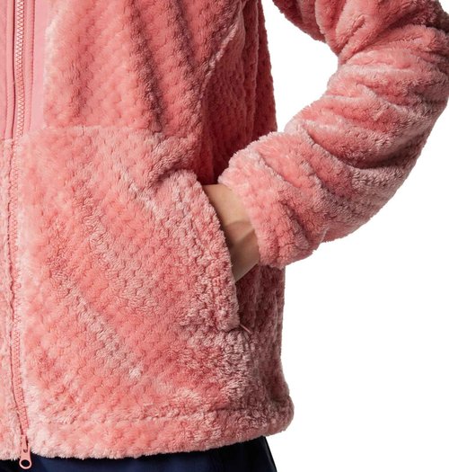 Columbia Women's Fire Side Full Zip III, Pink Agave, X-Large