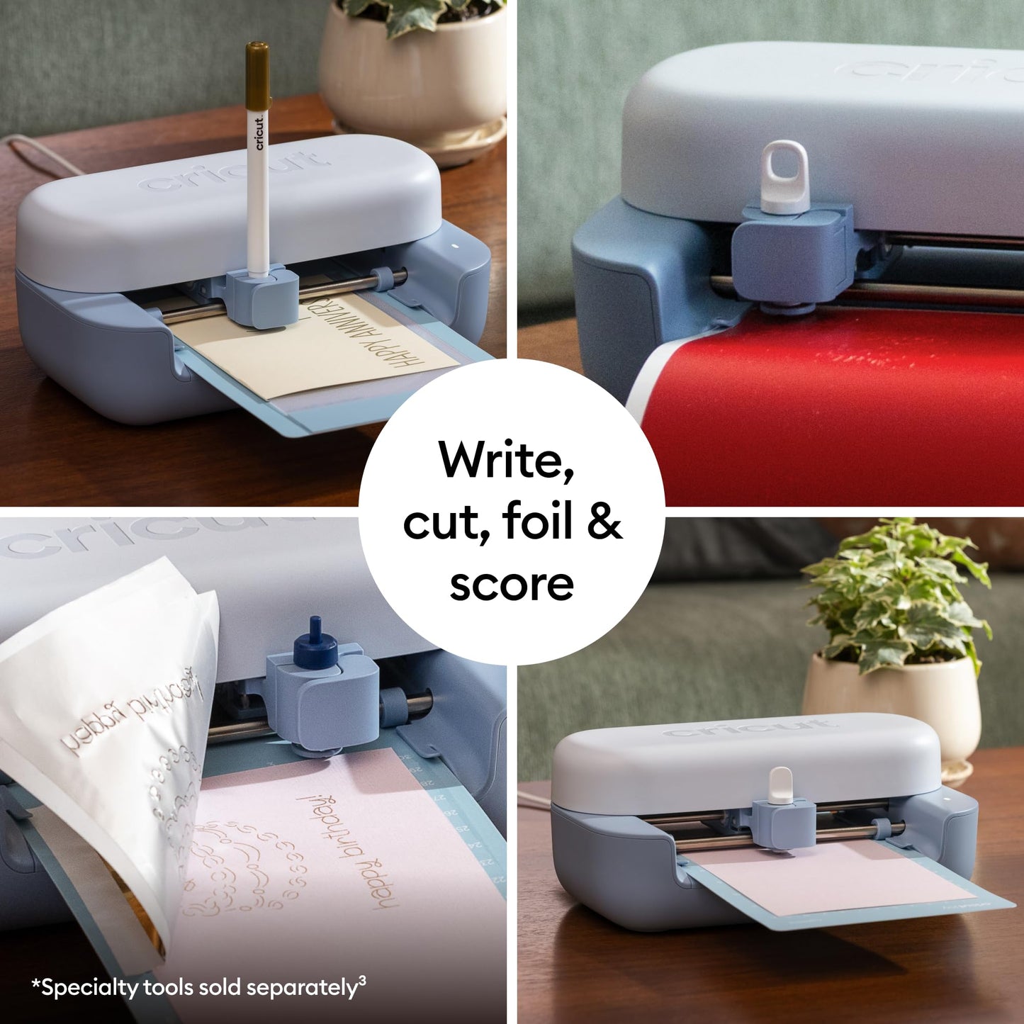 Cricut Joy™ 2 Ultimate Bundle, Blue - Ultra-Compact Cutting Machine - Perfect for Making Cards, Stickers, Labels, Decals, & More - Portable - Includes Enough Supplies for Up to 75 Projects