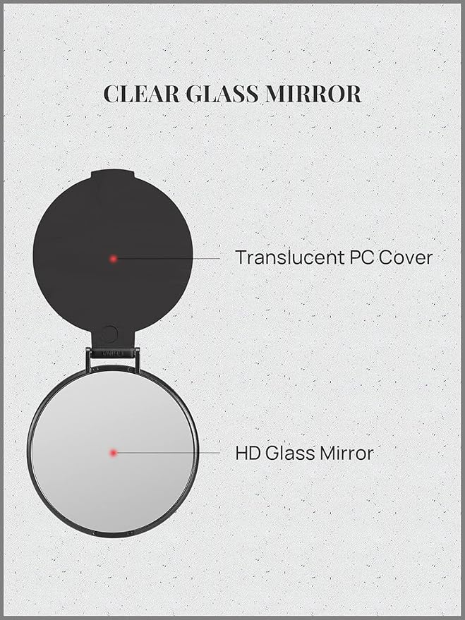 Compact Mirror Bulk, Round Makeup Mirror for Purse, Set of 24 (12-Color)